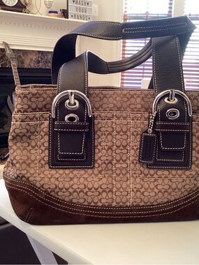 Coach Soho Signature Brown Monogram Handbag F0785-F10927